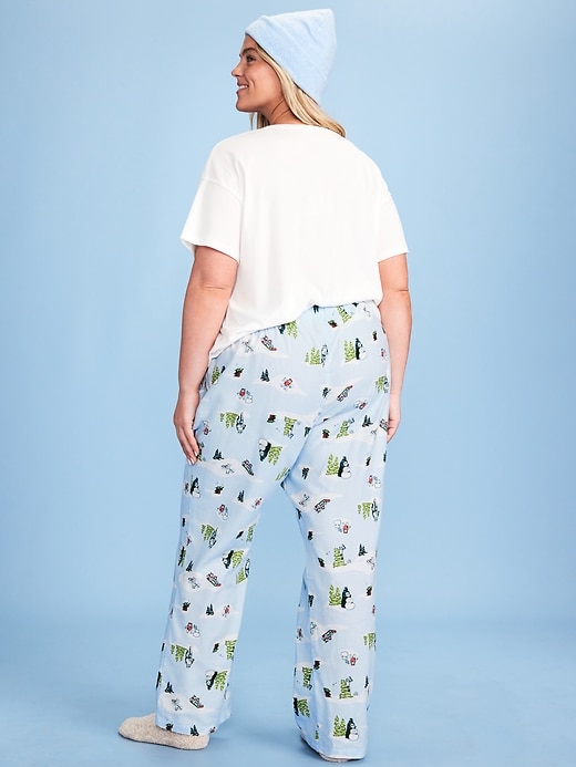 Image number 8 showing, Old Navy x Star Wars Mid-Rise Printed Flannel Pajama Pants for Women