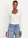Scoop-Neck Long-Sleeve Ribbed Top - image 5