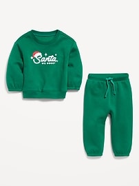 Image number 2 showing, Graphic Sweatshirt and Sweatpants Set for Baby