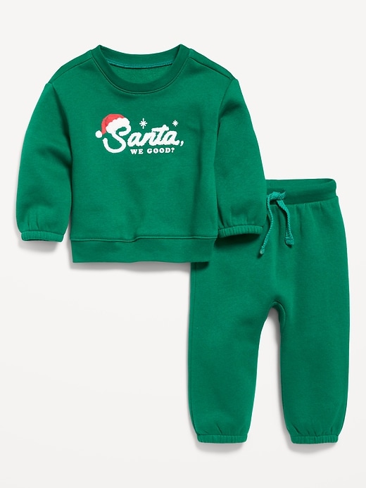 Image number 1 showing, Graphic Sweatshirt and Sweatpants Set for Baby