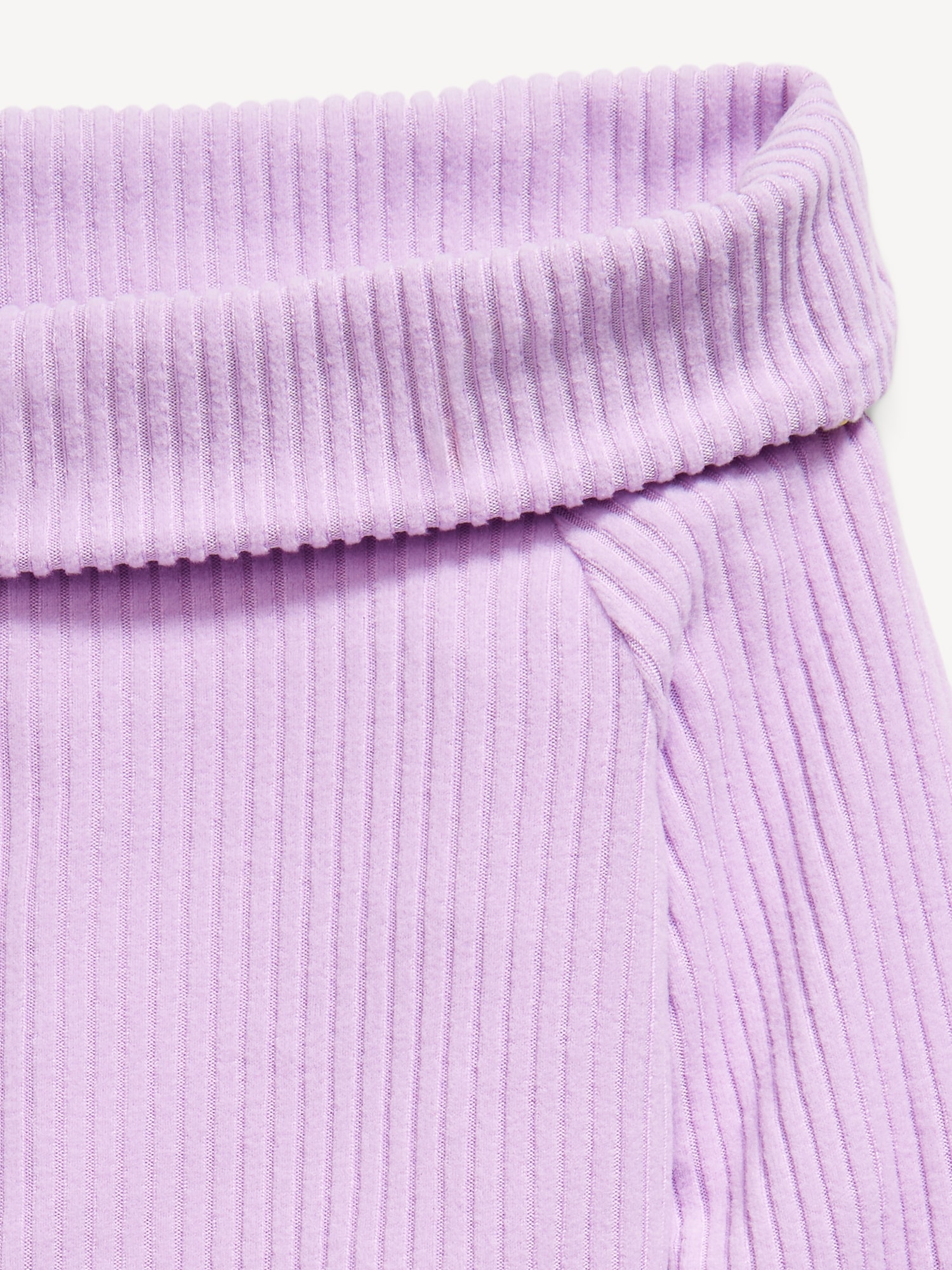 CozePlush Off-Shoulder Long-Sleeve Ribbed Top for Girls