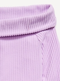 Image number 4 showing, CozePlush Off-Shoulder Long-Sleeve Ribbed Top for Girls