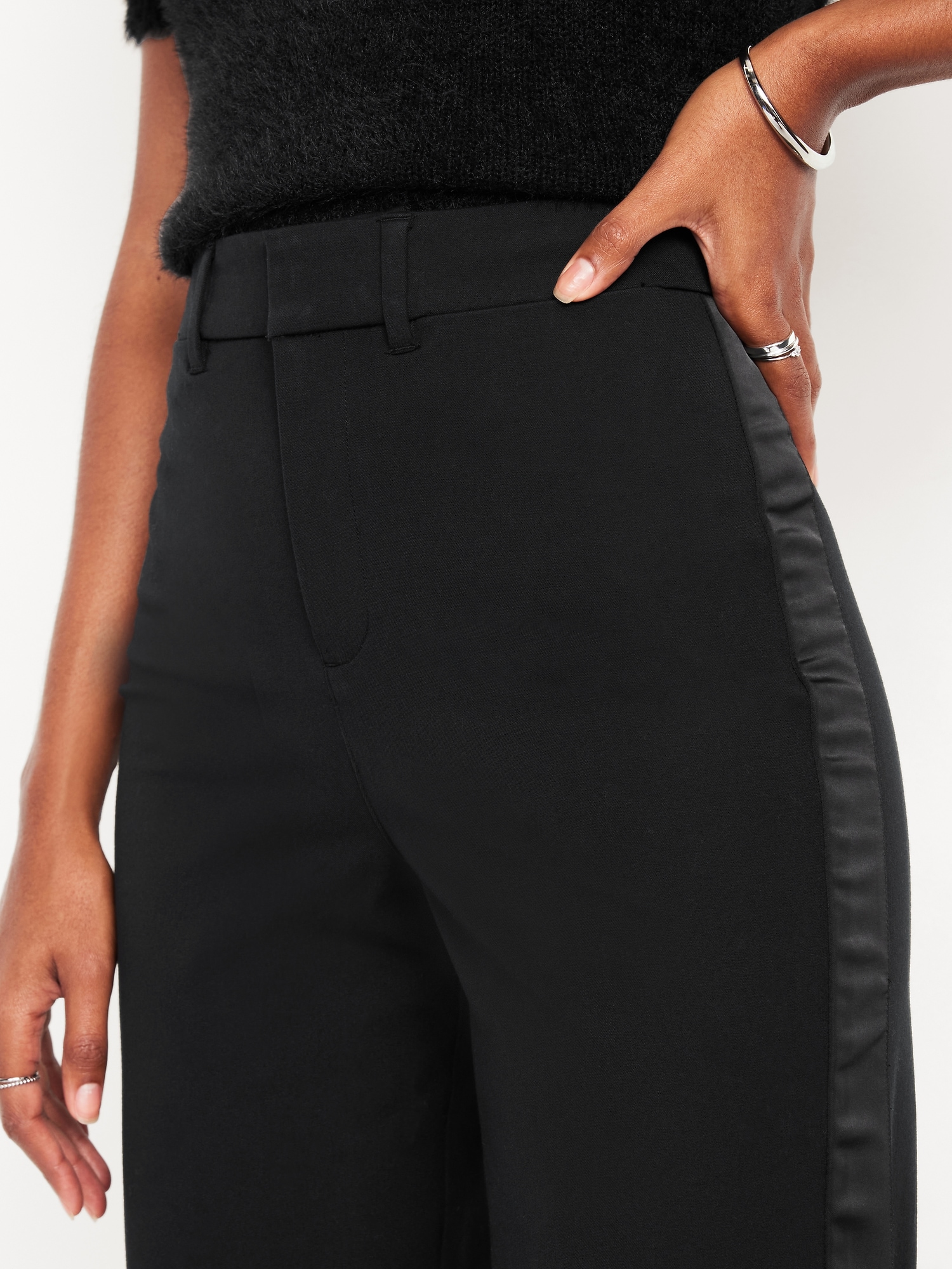 High-Waisted Pixie Loose Straight Pants