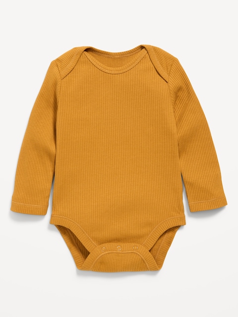 Long-Sleeve Ribbed Bodysuit for Baby