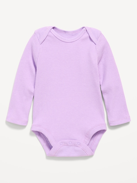 Long-Sleeve Ribbed Bodysuit for Baby