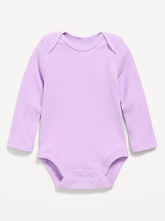 Long-Sleeve Ribbed Bodysuit for Baby