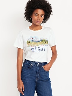 Crew-Neck Logo-Graphic T-Shirt