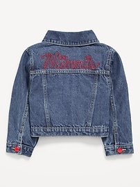 Image number 2 showing, Old Navy x Disney Minnie Mouse Cropped Trucker Jean Jacket for Toddler Girls