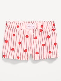 Image number 1 showing, Flannel Plaid Boxer Pajama Shorts for Girls