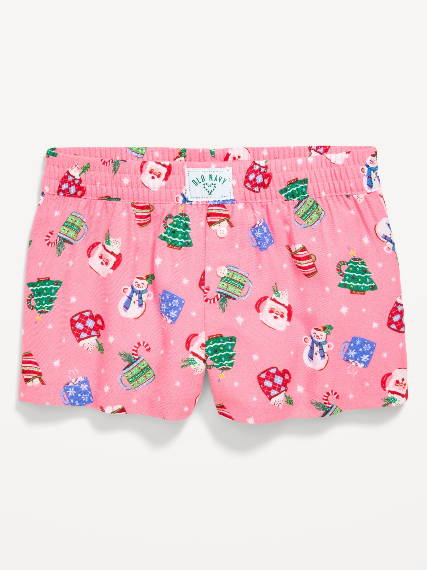 Flannel Plaid Boxer Pajama Shorts for Girls