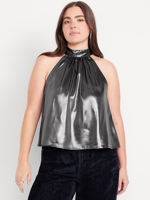 Image number 5 showing, Satin Shine Halter Top