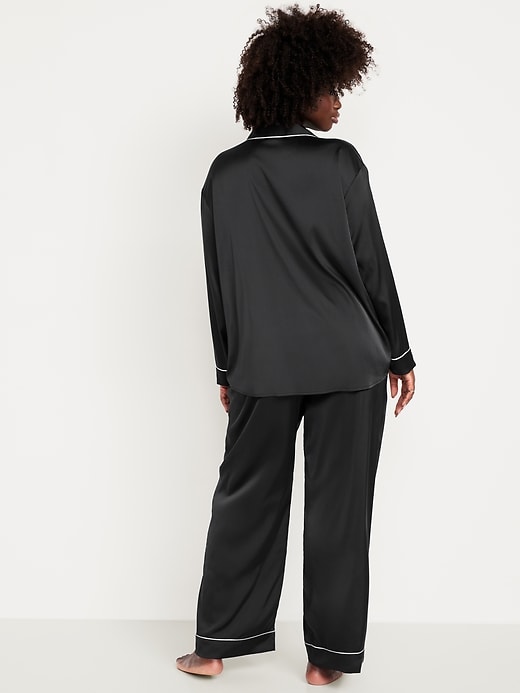 Image number 6 showing, Satin Pajama Pant Set for Women