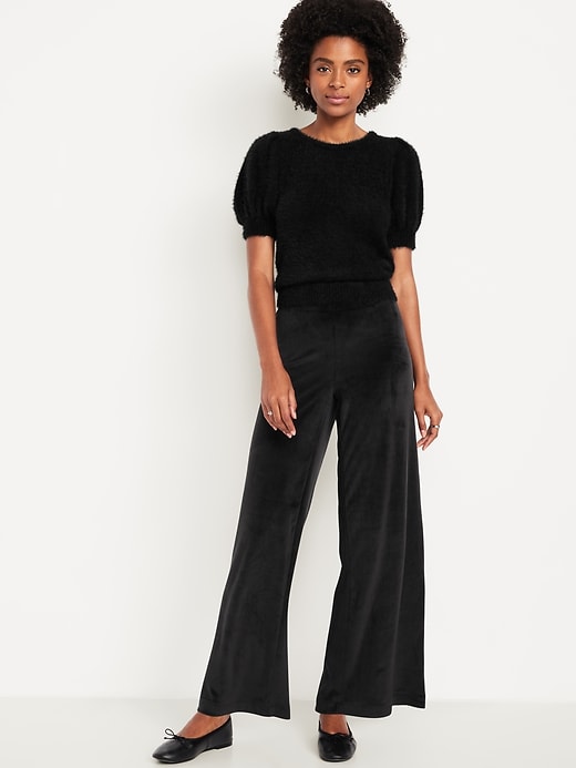 Image number 1 showing, High-Waisted Super Wide-Leg Leggings