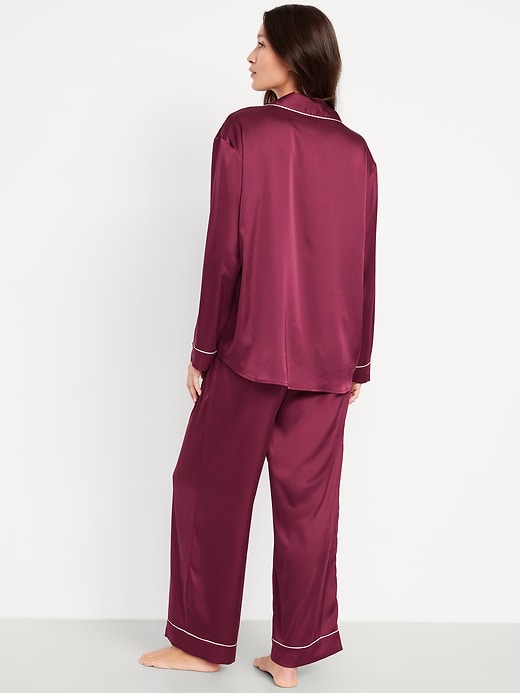 Image number 2 showing, Satin Pajama Pant Set for Women