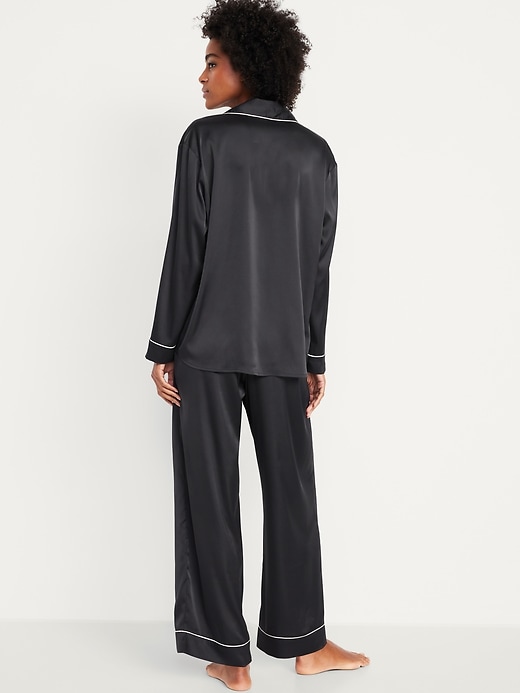 Image number 2 showing, Satin Pajama Pant Set for Women