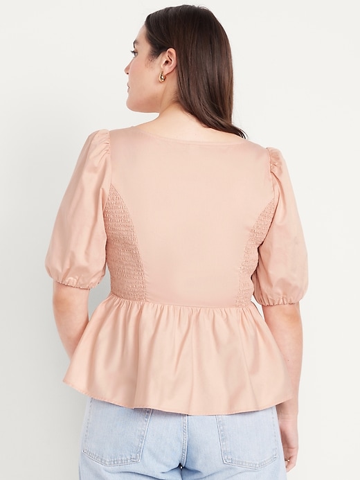 Image number 5 showing, Twist-Front Peplum Top