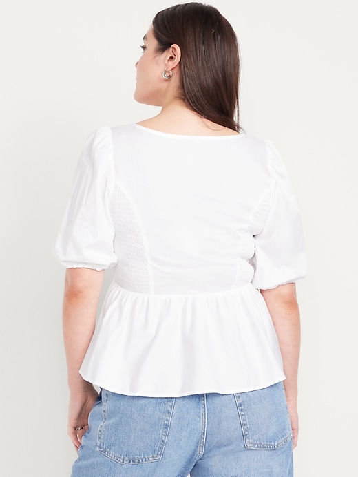 Image number 5 showing, Twist-Front Peplum Top