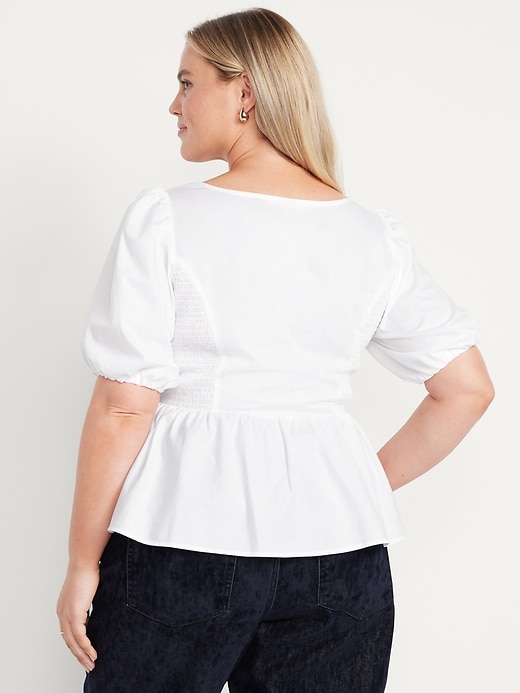 Image number 7 showing, Twist-Front Peplum Top