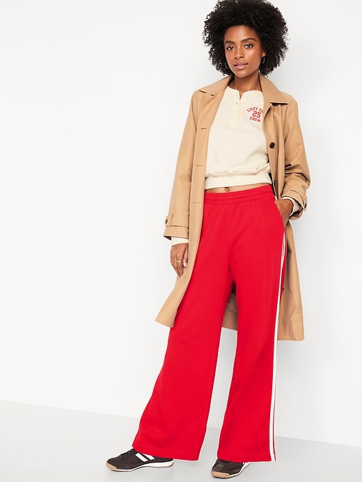 Image number 3 showing, High-Waisted SoComfy Wide-Leg Sweatpants