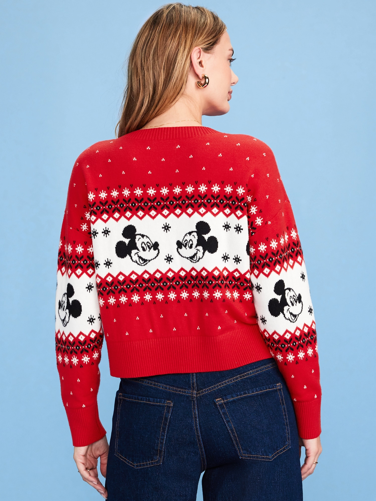 Old Navy x Disney Mickey Mouse SoSoft Fair Isle Sweater