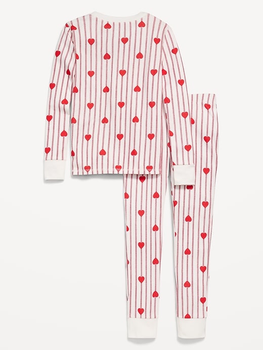 Image number 2 showing, Printed Gender-Neutral Snug-Fit Pajama Set for Kids