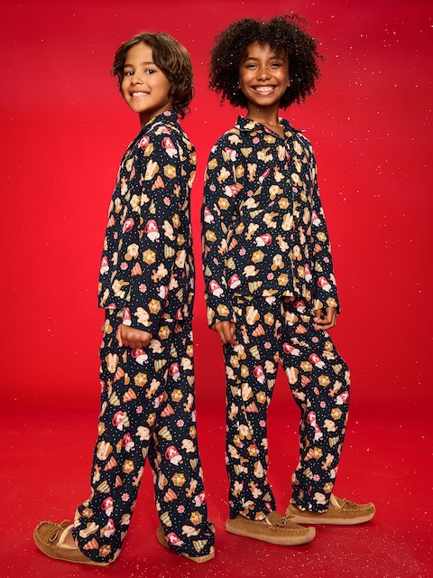 Old Navy x Disney Gender-Neutral Button-Front Graphic Pajama Set for Kids - Disney Cookies Party (Match The Fam!)