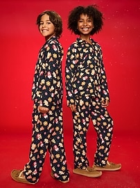 Image number 1 showing, Old Navy x Disney Gender-Neutral Button-Front Graphic Pajama Set for Kids