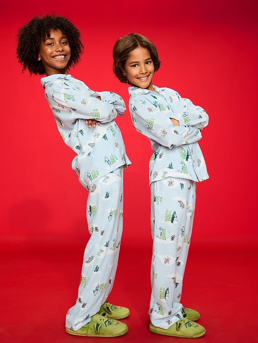 Image number 1 showing, Old Navy x Star Wars Gender-Neutral Button-Front Graphic Pajama Set for Kids