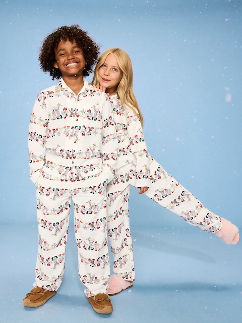 Old Navy x Disney Gender-Neutral Button-Front Graphic Pajama Set for Kids - Disney Parade (Match The Fam!)