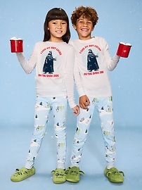Image number 1 showing, Old Navy x Star Wars Gender-Neutral Snug-Fit Graphic Pajama Set for Kids