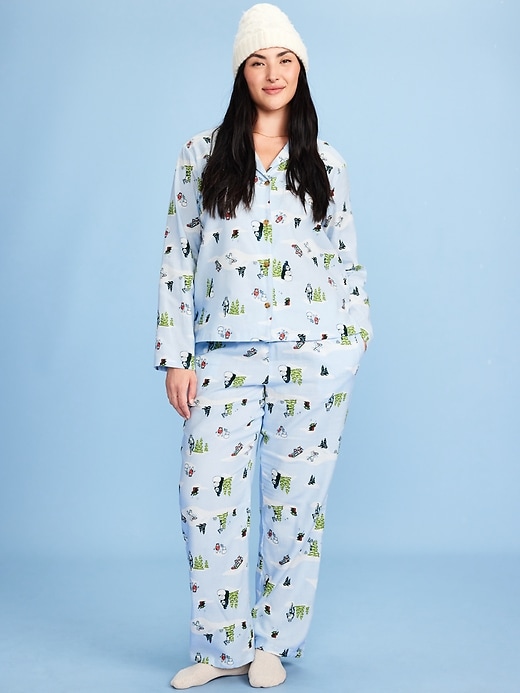 Image number 5 showing, Old Navy x Star Wars Printed Flannel Pajama Set for Women