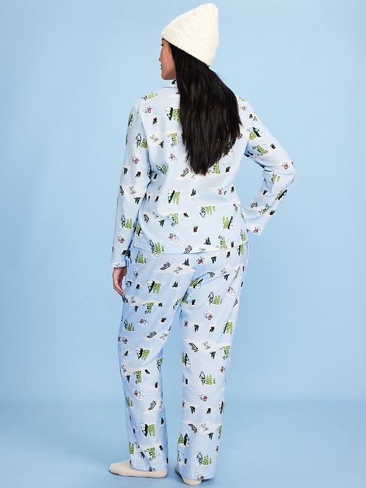 Image number 6 showing, Old Navy x Star Wars Printed Flannel Pajama Set for Women