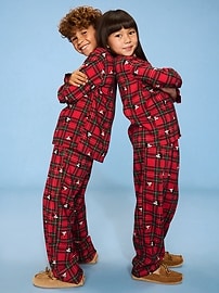 Image number 1 showing, Old Navy x Disney Gender-Neutral Button-Front Graphic Pajama Set for Kids