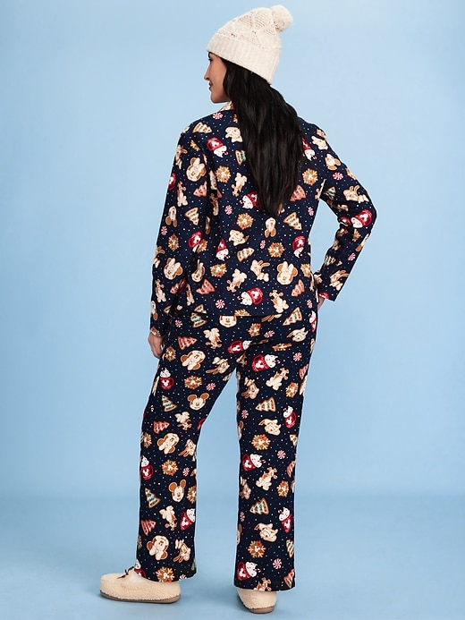Image number 6 showing, Old Navy x Disney Mid-Rise Printed Flannel Pajama Pants for Women