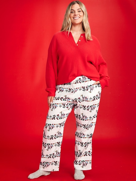 Image number 7 showing, Old Navy x Disney Mid-Rise Printed Flannel Pajama Pants for Women