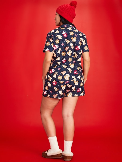 Image number 6 showing, Old Navy x Disney Printed Flannel Pajama Short Set for Women