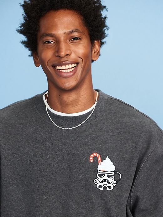 Image number 1 showing, Old Navy x Star Wars Holiday-Graphic Sweatshirt for Men