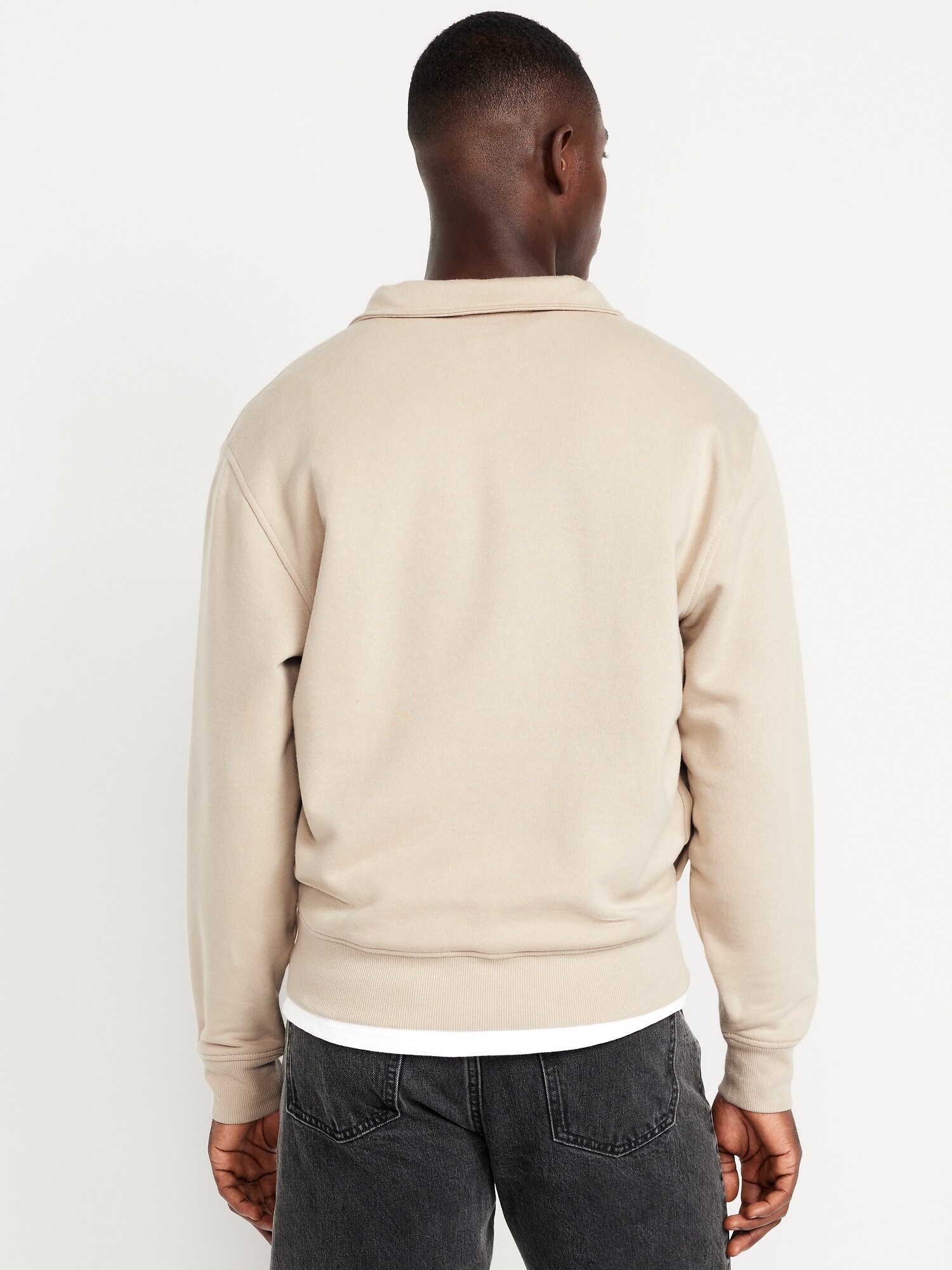 Мужская толстовка на молнии Old Navy Rotation Quarter Zip, цвет: Серо-бежевый — фото 2