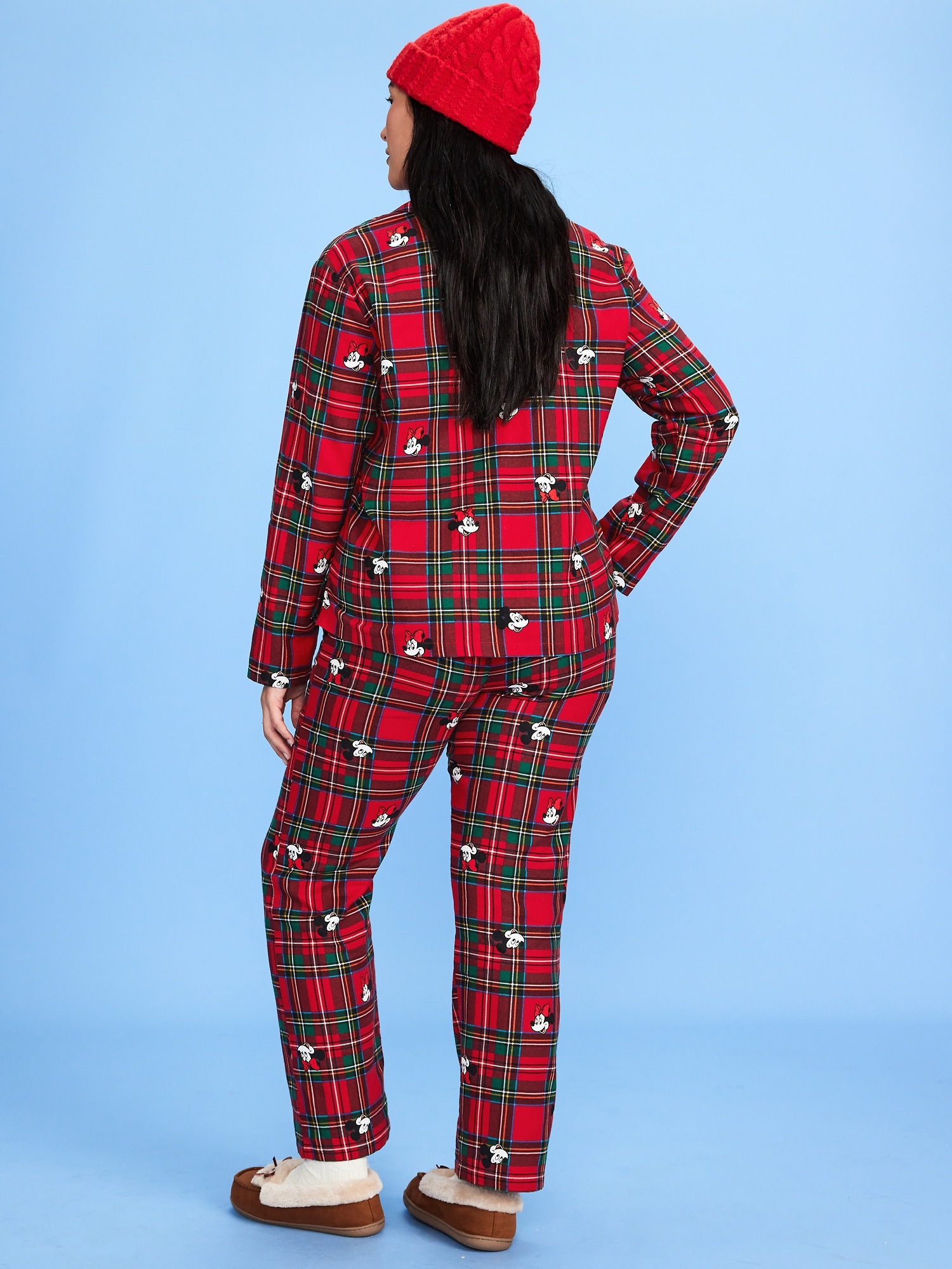 Old Navy x Disney Mickey Mouse & Friends Printed Flannel Pajama Set for Women