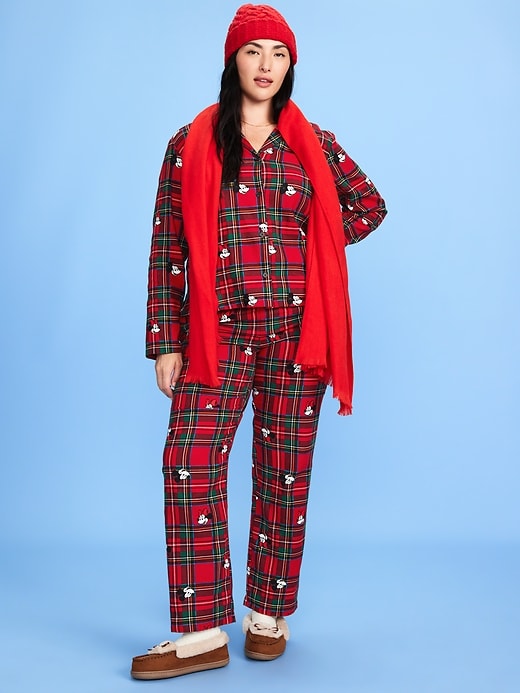 Image number 5 showing, Old Navy x Disney Mickey Mouse & Friends Printed Flannel Pajama Set for Women