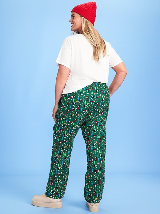 Image number 8 showing, Old Navy x Disney Mid-Rise Printed Flannel Pajama Pants for Women