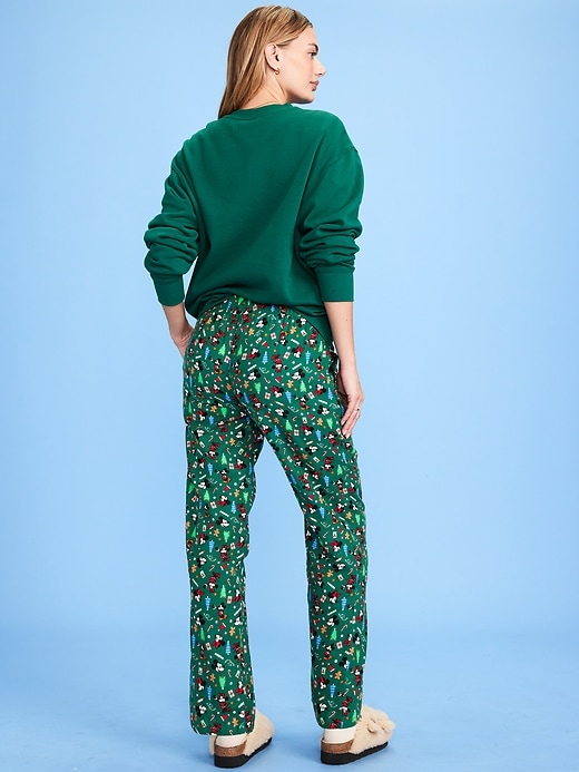 Image number 2 showing, Old Navy x Disney Mid-Rise Printed Flannel Pajama Pants for Women