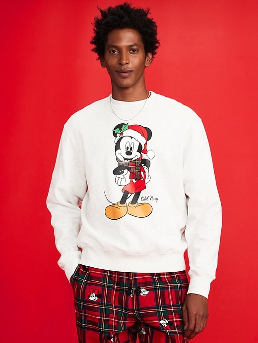 Image number 3 showing, Old Navy x Disney Mickey Mouse Oversized Holiday-Graphic Sweatshirt for Men