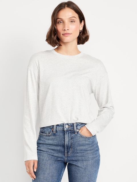 Vintage Crew-Neck T-Shirt - Light Heather Gray