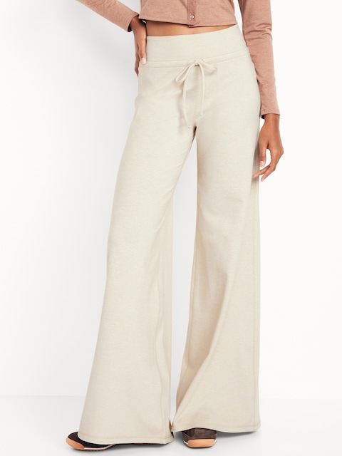 Extra High-Waisted CloudComfy Wide-Leg Pants - Wish Bone