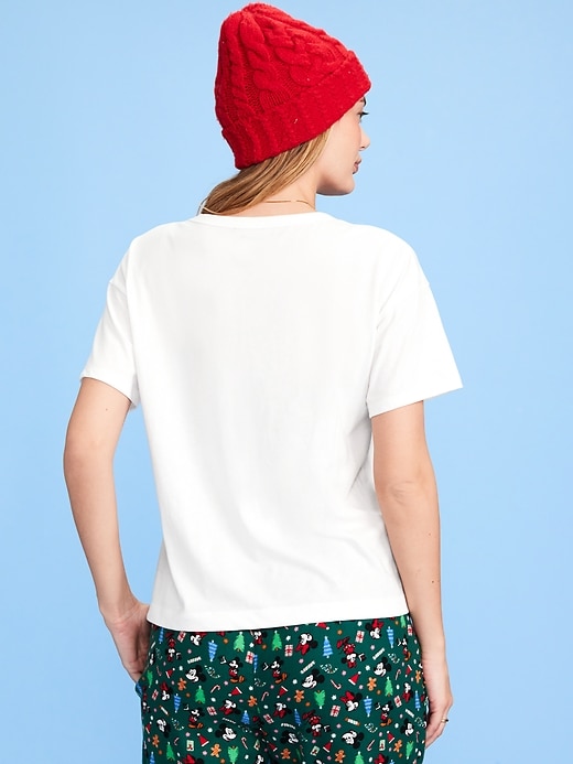 Image number 2 showing, Old Navy x Disney Logo-Graphic T-Shirt for Women