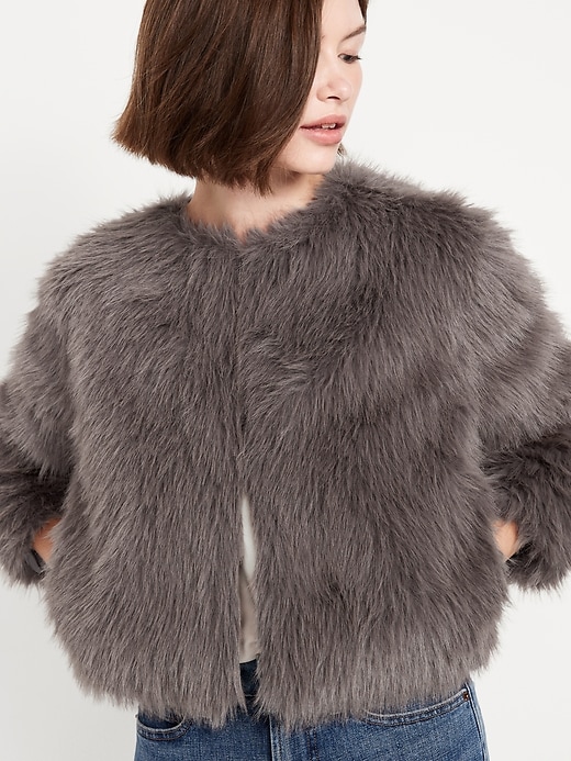 Image number 4 showing, Faux-Fur Jacket