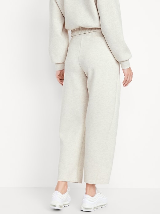 Image number 2 showing, High-Waisted Bounce Fleece Barrel Sweatpants