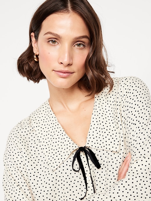 Image number 3 showing, Crepe Button-Down Top