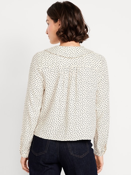 Image number 2 showing, Crepe Button-Down Top
